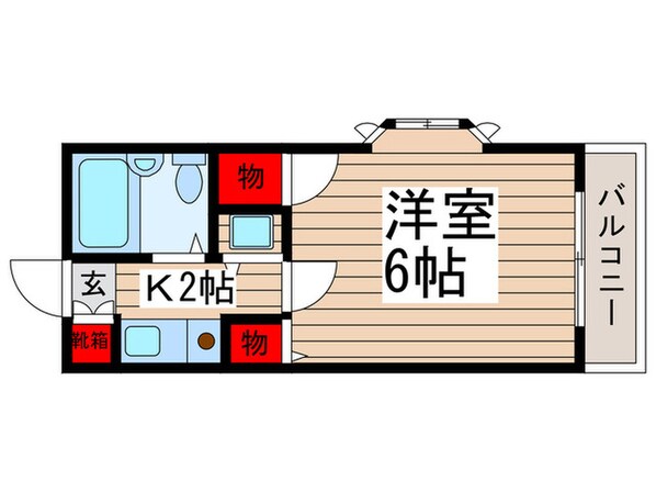 ウィステリアビル津田沼の物件間取画像